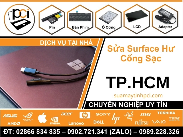 Sửa Surface Hư Cổng Sạc – Không Sạc Được