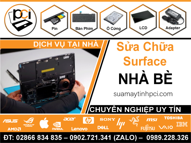 Sửa Surface Huyện Nhà Bè – Uy Tín Tận Nhà