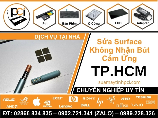 Sửa Surface Không Nhận Bút Cảm Ứng Uy Tín