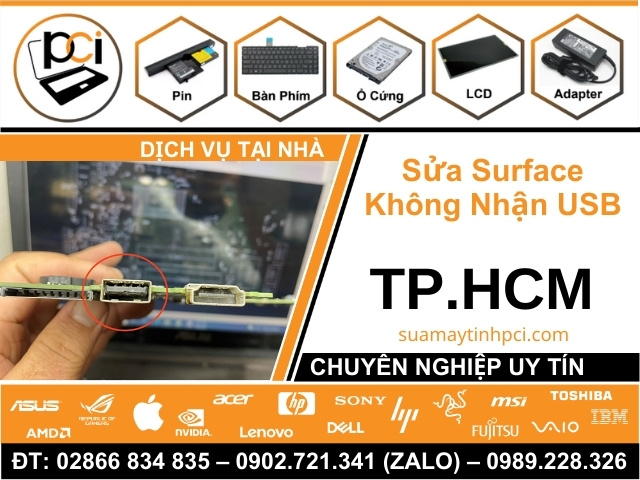 Sửa Surface Không Nhận USB Tận Nơi