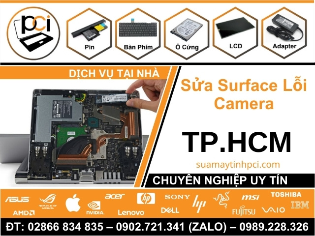 Sửa Surface Lỗi Camera Tận Nơi Tại TPHCM