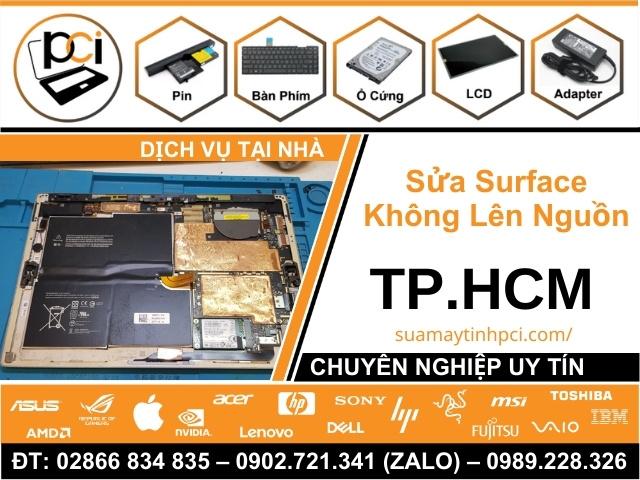 Sửa Surface Mở Không Lên Nguồn – Sập Nguồn