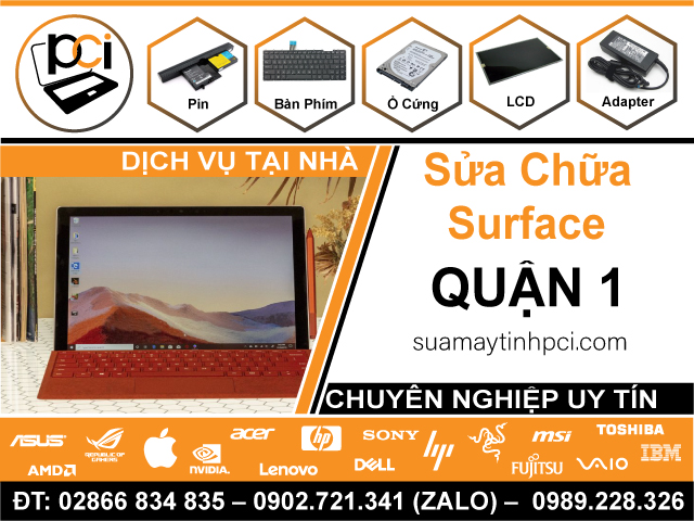 Sửa Surface Quận 1 Chuyên Nghiệp, Giá Rẻ