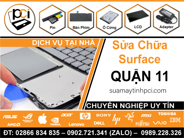 Sửa Surface Quận 11 – Sửa Lấy Liền, Tận Nơi