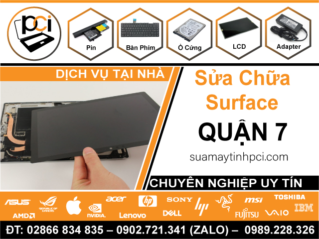 Sửa Surface Quận 7 – Sửa Lấy Liền, Tận Nhà