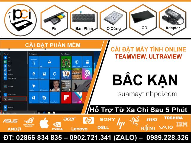 Cài Đặt Máy Tính Online Tại Bắc Kạn