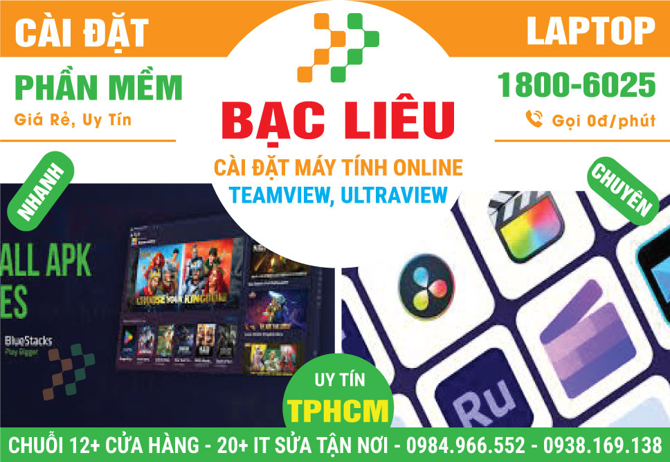 Cài Đặt Máy Tính Online Tại Bạc Liêu