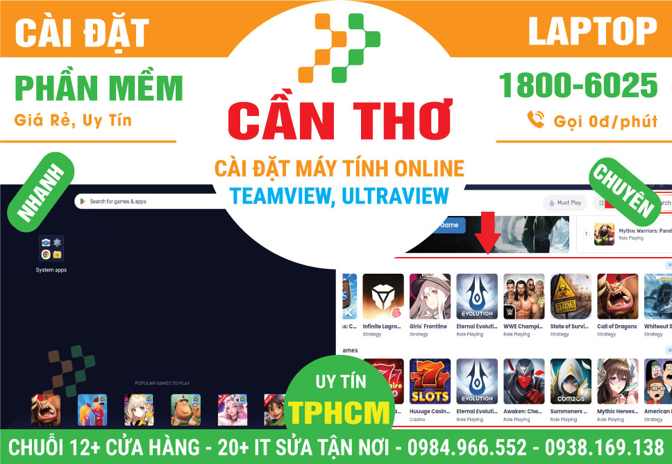 Cài Đặt Máy Tính Online Tại Cần Thơ