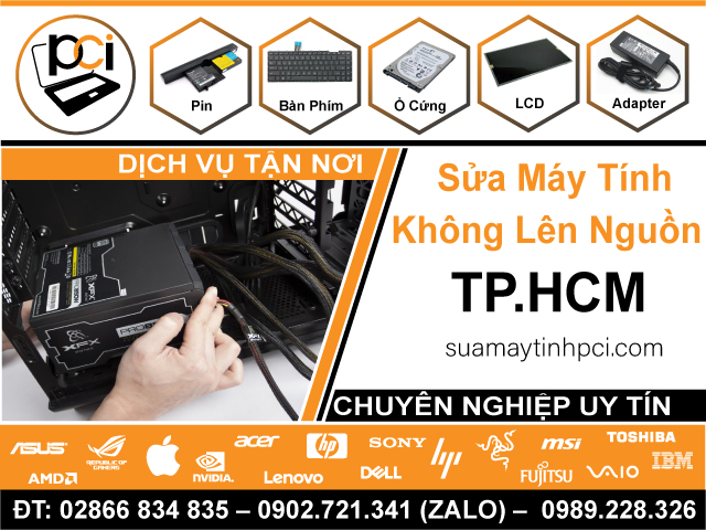 Địa Chỉ Sửa Máy Tính Không Lên Nguồn TPHCM