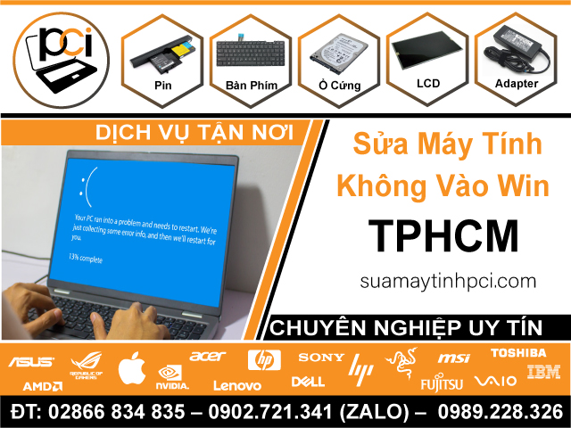 Dịch Vụ Sửa Máy Tính Không Vào Win TPHCM Giá Rẻ