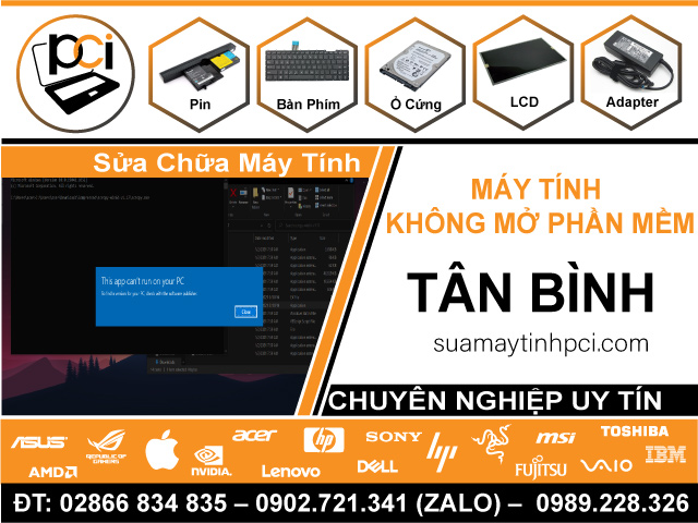 Dịch Vụ Sửa Lỗi Máy Tính Không Mở Được Ứng Dụng Tại Quận Tân Bình