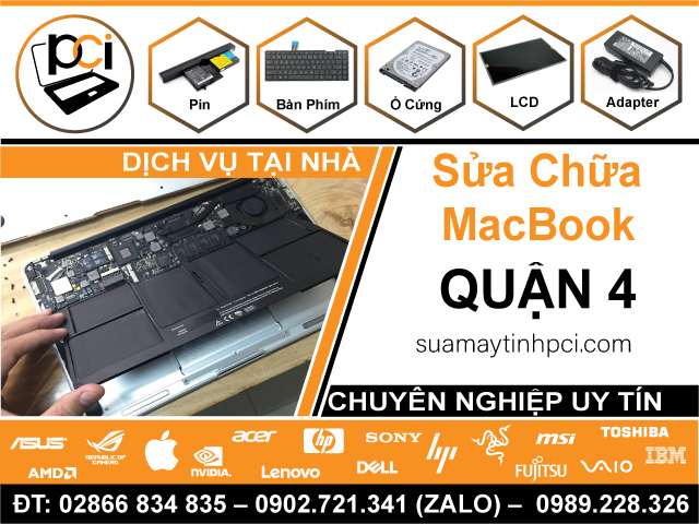 Sửa MacBook Quận 4 | Linh Kiện Chính Hãng