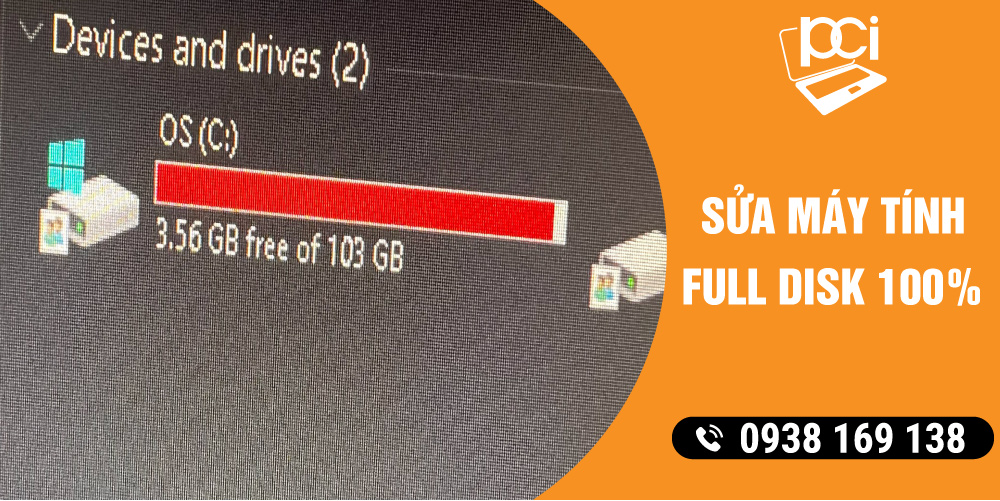 Địa Chỉ Sửa Máy Tính Bị Lỗi Full Disk 100% Trên Máy Tính Tại Quận Tân Bình