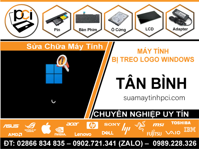 Địa Chỉ Sửa Máy Tính Bị Treo Logo Windows Tại Quận Tân Bình