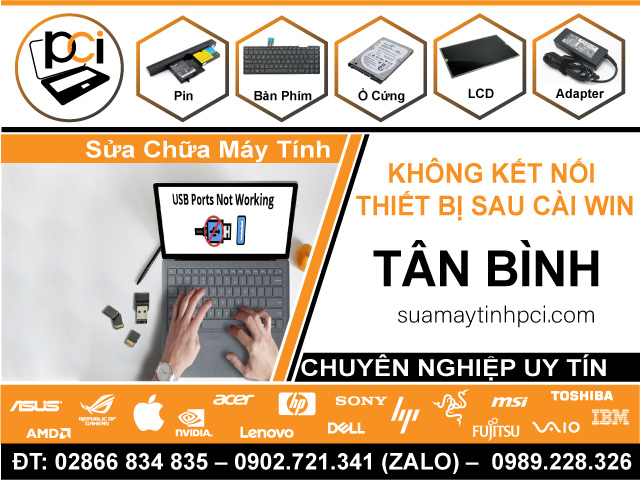 Dịch Vụ Sửa Máy Tính Không Nhận Thiết Bị Sau Cài Win Tại Quận Tân Bình