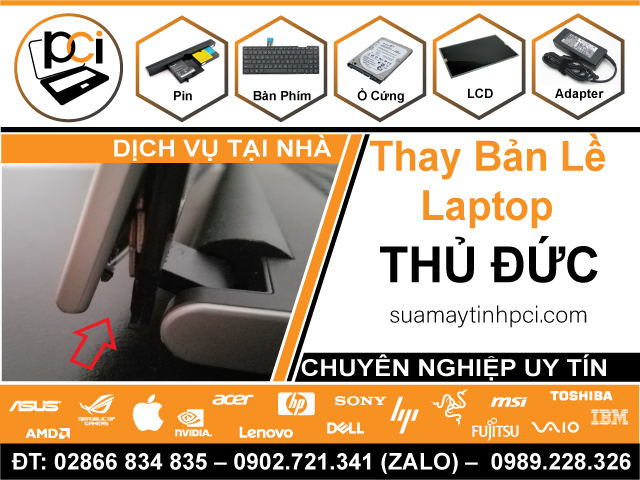 Thay Bản Lề Laptop Quận Thủ Đức