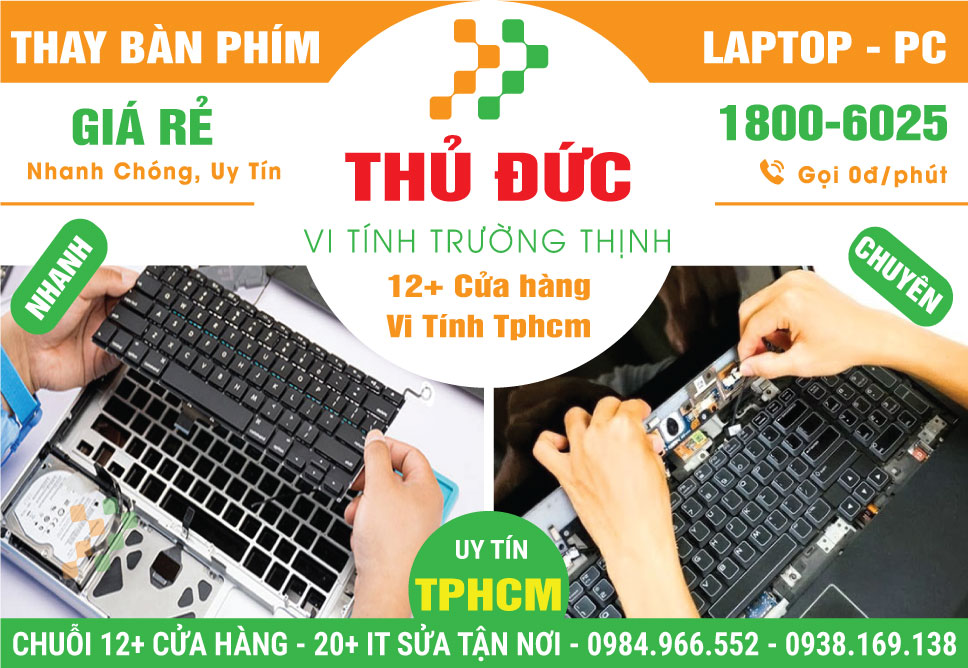 Thay Bàn Phím Laptop Quận Thủ Đức