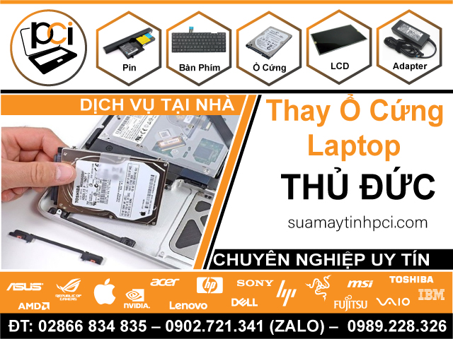 Thay Ổ Cứng Laptop Quận Thủ Đức | Uy Tín