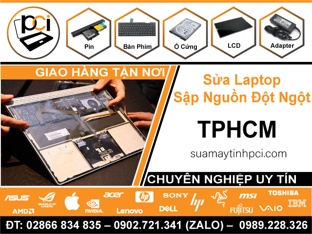 Địa Chỉ Sửa Laptop Sập Nguồn Đột Ngột TPHCM