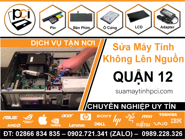 Địa Chỉ Sửa Máy Tính Không Lên Nguồn Tại Quận 12 | Giá Rẻ