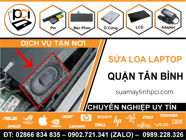 Sửa Loa Laptop Quận Tân Bình
