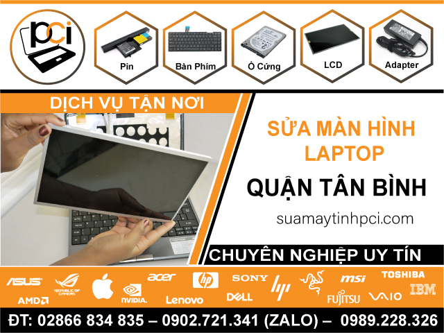 Sửa Màn Hình Laptop Quận Tân Bình