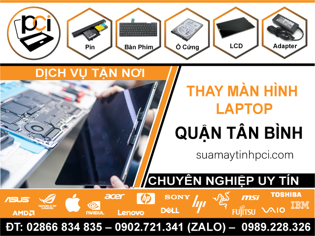 Thay Màn Hình Laptop Quận Tân Bình 