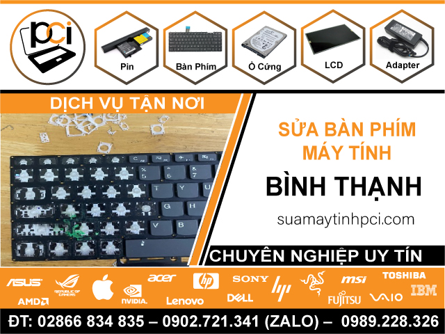 Sửa Bàn Phím Máy Tính Tại Bình Thạnh Giá Rẻ, Tận Nơi