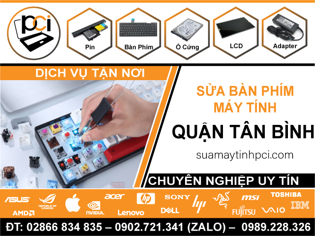 Sửa Bàn Phím Máy Tính Tại Tân Bình Giá Rẻ, Gần Đây