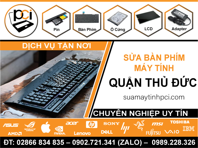 Sửa Bàn Phím Máy Tính Tại Thủ Đức - Tận Nơi
