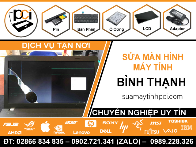 Sửa Màn Hình Máy Tính Quận Bình Thạnh Tận Nhà