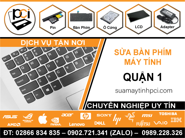 Sửa Bàn Phím Máy Tính Quận 1 Lấy Liền