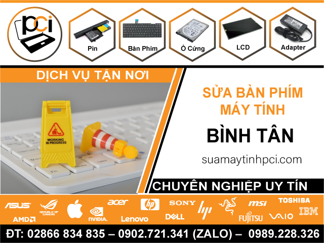 Sửa Bàn Phím Máy Tính Quận Tân Bình Uy Tín