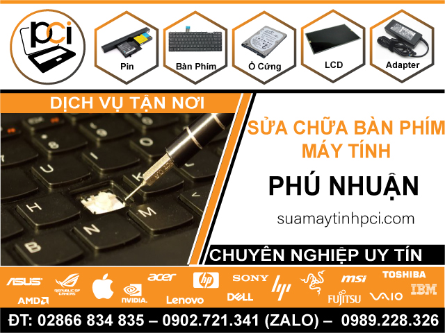 Sửa Bàn Phím Máy Tính Tại Phú Nhuận Lấy Liền