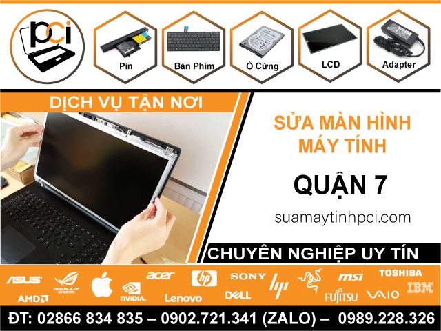 Sửa Màn Hình Máy Tính Quận 7 - Tận Nơi