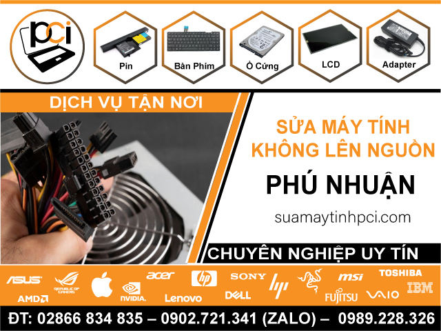 Sửa Máy Tính Không Lên Nguồn Quận Phú Nhuận Giá Rẻ
