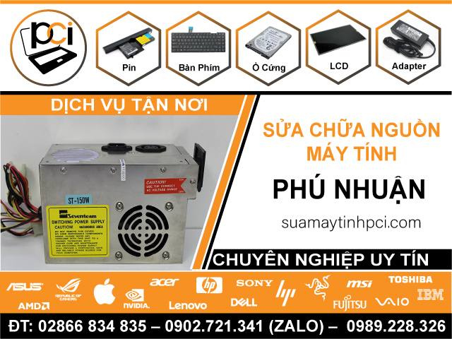Sửa Nguồn Máy Tính Tại Quận Phú Nhuận Tại Nhà