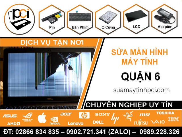 Sửa Màn Hình Máy Tính Quận 6 Giá Rẻ