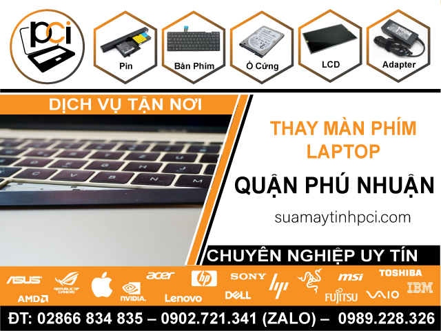 Thay Bàn Phím Giá Tại Nhà Ở Quận Phú Nhuận