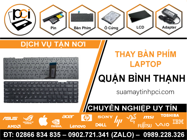 Thay Bàn Phím Giá Tận Nơi Ở Quận Bình Thạnh