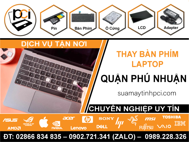 Thay Bàn Phím Laptop Quận Phú Nhuận Lấy Ngay