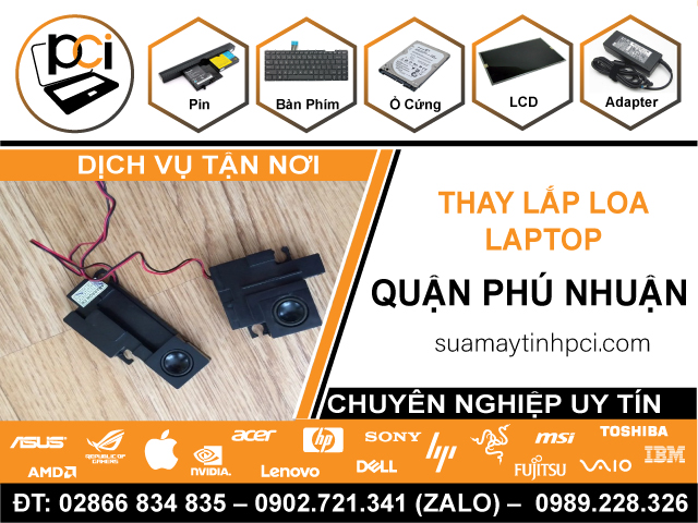 Thay Loa Laptop Lấy Ngay Tại Quận Phú Nhuận