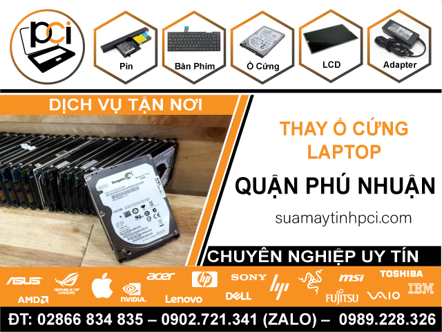 Thay Ổ Cứng Laptop Tại Nhà Quận Bình Thạnh