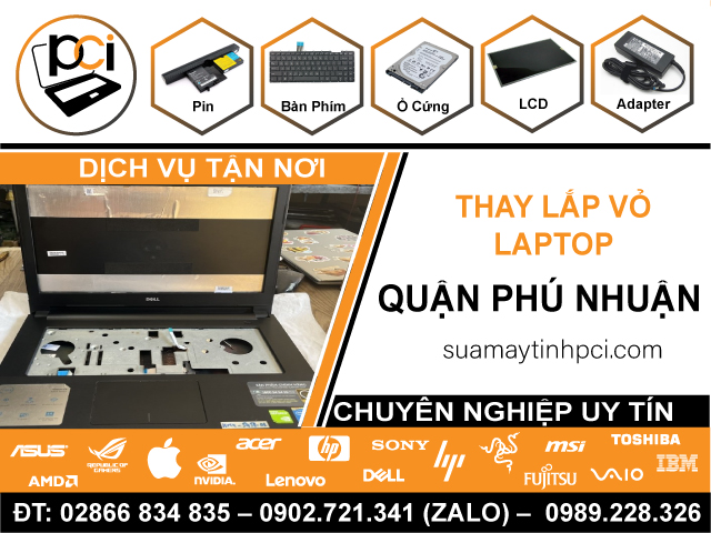 Thay Vỏ Laptop Chính Hãng Tại Quận Phú Nhuận
