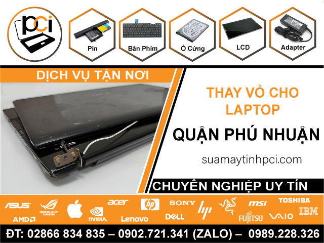 Thay Vỏ Laptop Quận Phú Nhuận Tận Nhà