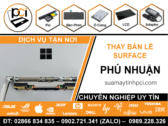 Thay Bản Lề Surface Quận Phú Nhuận Uy Tín