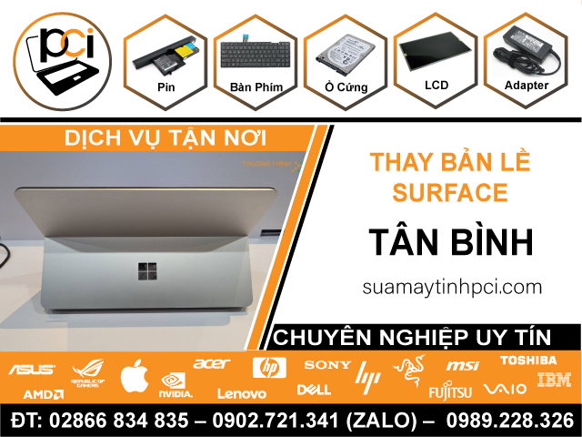 Thay Bản Lề Surface Quận Tân Bình Giá Rẻ