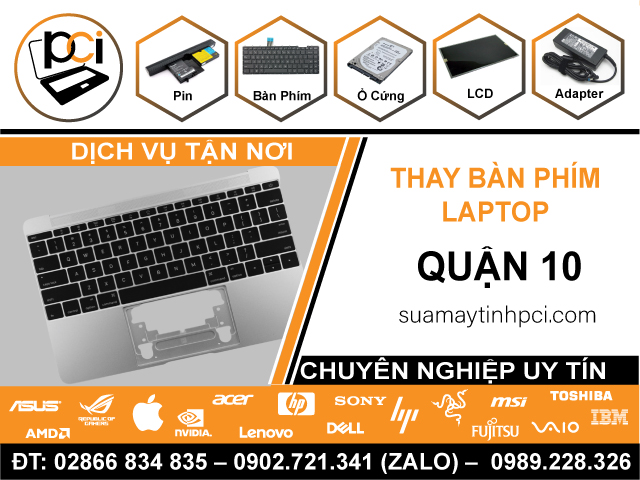 Thay Bàn Phím Laptop Uy Tín Ở Quận 10