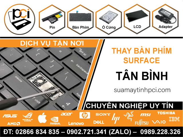 Thay Bàn Phím Surface Quận Tân Bình Tận Nhà