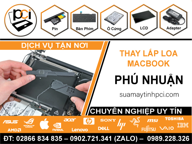 Thay Loa Macbook Quận Phú Nhuận Tận Nơi